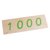 Maxbell Maxbell Montessori Mathematics Wooden Number Cards 1-3000 + Color Box Set