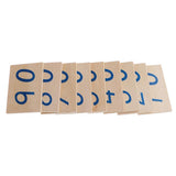 Maxbell Maxbell Montessori Mathematics Wooden Number Cards 1-3000 + Color Box Set