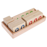 Maxbell Montessori Math Learning Cards Number 1-1000 in Wood Box and 1-9000 in Paper