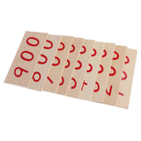 Maxbell Montessori Math Learning Cards Number 1-1000 in Wood Box and 1-9000 in Paper
