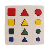 Maxbell Maxbell Montessori Material Geometry Blocks Matching Counting for Kids Educational Toys