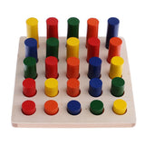 Maxbell Maxbell Montessori Material Geometry Blocks Matching Counting for Kids Educational Toys