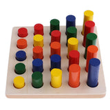 Maxbell Maxbell Montessori Material Geometry Blocks Matching Counting for Kids Educational Toys