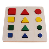 Maxbell Maxbell Montessori Material Geometry Blocks Matching Counting for Kids Educational Toys