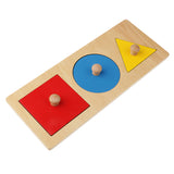 Maxbell Maxbell Montessori Round/Triangle/Square Puzzles Stacking Matching Toy Kids Geometry