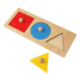 Maxbell Maxbell Montessori Round/Triangle/Square Puzzles Stacking Matching Toy Kids Geometry