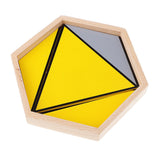 Maxbell Maxbell Montessori Educational Learning Wooden Toy - Constructive Triangles Matching