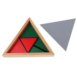 Maxbell Maxbell Montessori Educational Learning Wooden Toy - Constructive Triangles Matching