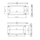 Maxbell Set of 2 Neck and Bridge Pickup Frame Mounting Rings for LP Guitar Cream - Aladdin Shoppers