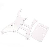 White Pearl Guitar HSH Pickguard Protector Back Cover w/ Screws for Ibanze