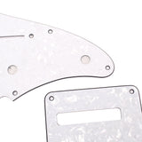 White Pearl Guitar HSH Pickguard Protector Back Cover w/ Screws for Ibanze