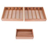Maxbell Maxbell Montessori Math Number & Quantity Learning 45Pcs Spindle Bars Counting Games Play