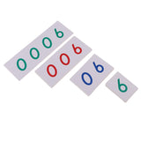 Maxbell Montessori Math Learning Cards Number 1-1000 in Wood Box and 1-9000 in Paper