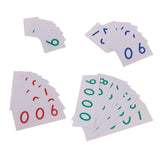Maxbell Montessori Math Learning Cards Number 1-1000 in Wood Box and 1-9000 in Paper