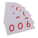 Maxbell Montessori Math Learning Cards Number 1-1000 in Wood Box and 1-9000 in Paper