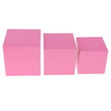 Montessori Sensorial Material Color Learn Box+Pink Tower for Kids Education
