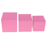 Maxbell Maxbell 11Pcs Pink Tower Wooden Blocks Cube for Montessori Building Educational Toys