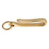 Solid Brass U Hook Loop Keychain Belt Wallet Clip Holder Small(60x2.5x16)