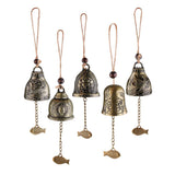 Maxbell Pack of 5 Durable Metal Hanging Feng Shui Wind Chime Jingle Bell Handicraft Gift Collection for Friends Family - Aladdin Shoppers