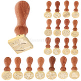 Maxbell Initial Envelope Decorative Seal Wax Sealing Stamp for Christmas Cards DIY