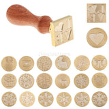 Maxbell Initial Envelope Decorative Seal Wax Sealing Stamp for Christmas Cards DIY