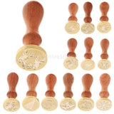 Maxbell 2pcs Retro Envelope Seal Wax Sealing Stamp for Invitation Card Xmas Gifts