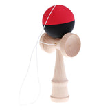 18cm Kids Children Traditional Kendama Ball Wood Educational Game Skill Toy Black Red