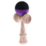 Maxbell Kendama Japanese Traditional Game Educational Skillful Wooden Children Toy Black Purple