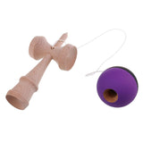 Maxbell Kendama Japanese Traditional Game Educational Skillful Wooden Children Toy Black Purple - Aladdin Shoppers