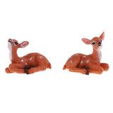 Maxbell 2x Home Garden Resin Deer Model for DIY Outdoor Grassland Backyard Accessory - Aladdin Shoppers