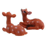 Maxbell 2x Home Garden Resin Deer Model for DIY Outdoor Grassland Backyard Accessory - Aladdin Shoppers