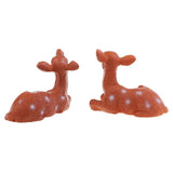 Maxbell 2x Home Garden Resin Deer Model for DIY Outdoor Grassland Backyard Accessory - Aladdin Shoppers
