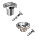 Maxbell Round String Tree Retainer&Screws Set for Fender ST Guitar Black+Silver