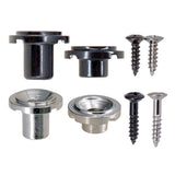 Maxbell Round String Tree Retainer&Screws Set for Fender ST Guitar Black+Silver