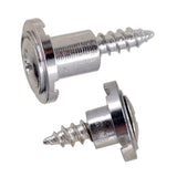 Maxbell Round String Tree Retainer&Screws Set for Fender ST Guitar Black+Silver