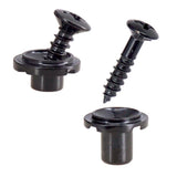 Maxbell Round String Tree Retainer&Screws Set for Fender ST Guitar Black+Silver