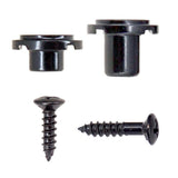 Maxbell Round String Tree Retainer&Screws Set for Fender ST Guitar Black+Silver