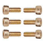 Maxbell 6 Sets Electric Guitar Hexagon Screws + Tremolo Bridge Saddle Insert Lock
