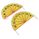 Maxbell Maxbell 1 Set Printed Magnetic Fraction Circles Learning Resources Mathematics Teaching Aids