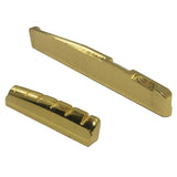 Maxbell Brass Bridge Pins Pegs Saddle Nut Set for Acoustic Folk Guitar