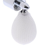 Maxbell Retro Glass Perfume Bottles Silver Cap Short Spray Atomizer Pump 18mm White - Aladdin Shoppers