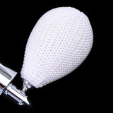 Maxbell Retro Glass Perfume Bottles Silver Cap Short Spray Atomizer Pump 18mm White - Aladdin Shoppers