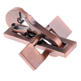 Maxbell 5pcs Chinese Lock Puzzle Metal Brain Teaser IQ Test Toys for Adults Children