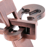 Maxbell 5pcs Chinese Lock Puzzle Metal Brain Teaser IQ Test Toys for Adults Children