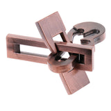 Maxbell 5pcs Chinese Lock Puzzle Metal Brain Teaser IQ Test Toys for Adults Children