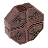 Maxbell 3pcs Chinese Lock Puzzle Metal Brain Teaser IQ Test Toys for Adults Children