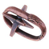 Maxbell 5pcs Chinese Lock Puzzle Metal Brain Teaser IQ Test Toys for Adults Children