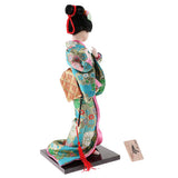 Maxbell 2Pcs Japanese Geisha Kimono Doll Ornaments Crafts Home Table Decoration Gift