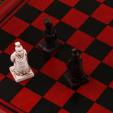 Maxbell High-end Vintage Chinese Terracotta Warriors Chess Board Games Set Gift for Friends Family - Aladdin Shoppers