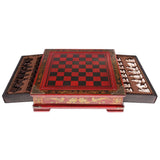 Maxbell High-end Vintage Chinese Terracotta Warriors Chess Board Games Set Gift for Friends Family - Aladdin Shoppers